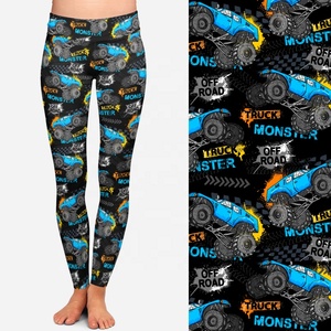 Chien chiot Slogans imprimé Leggings femmes taille haute Yoga beurre doux 92% Polyester 8% Spandex Leggings pour femmes - Product Image 6