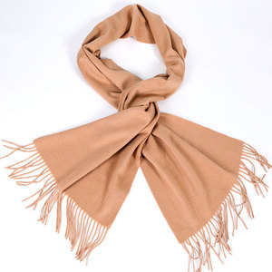 Bufanda de Cachemira con Logotipo Personalizado, Reversible de Doble Cara, Color Sólido, con Borlas y Flecos, Chal Largo de Invierno, Venta al Por Mayor de Fábrica - Product Image 2