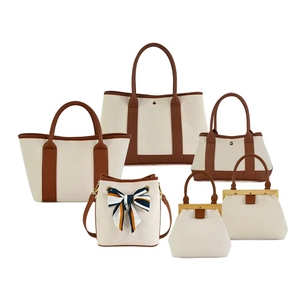 Wholesale Reusable Women Canvas Beach <b>Tote</b> Bag with Zipper Closure Portable for Daily Casual Use Shopping Outdoor - Product Image 2