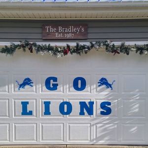 Aimants personnalisés pour porte de garage, décorations de porte pour célébration d'équipe, aimant réfléchissant et imperméable, autocollant pour réfrigérateur - Product Image 1