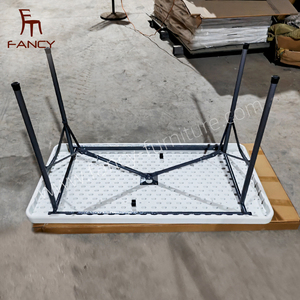 Cheap Rectangle <strong>Folding</strong> <strong>Table</strong> HDPE <strong>Plastic</strong> <strong>Folding</strong> <strong>Tables</strong> for Outdoor Event - Product Image 3