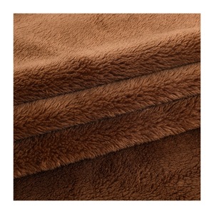 Tessuto in <span class=keywords><strong>Pile</strong></span> Sherpa 100% Poliestere Morbido Lavorato a Maglia per Coperte, Peluche e Abbigliamento - Product Image 2