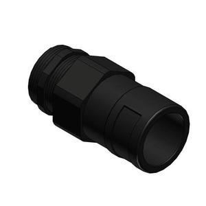 Connecteur droit noir PMA NVNEV M329 13, raccord fileté pour tuyau, machines lourdes, véhicules ferroviaires - Product Image 1