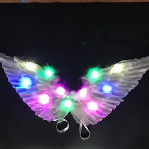 Kinderspeelgoed Aangepaste Nieuwe Led Lichtgevende Kleine Vlinder Fee Veer Engelenvleugels Hot Producten
