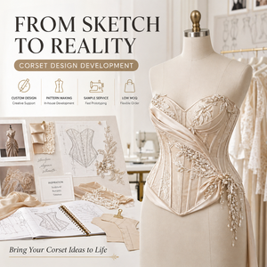 Corset <span class=keywords><strong>sexy</strong></span> personnalisé pour <span class=keywords><strong>femme</strong></span>, style vintage, surbuste, amincissant la taille, avec baleines en acier, bustier court, OEM ODM, à lacets - Product Image 1