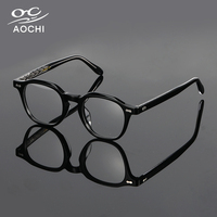 Aochi Vente de gros Montures de lunettes rétro en acétate de haute qualité Lunettes faites à la main Montures de lunettes en acétate