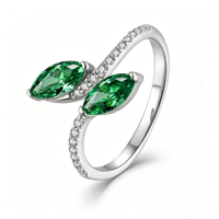 Bague de Fiançailles et de Mariage QX Personnalisée OEM en Argent Sterling 925 Plaqué Or Rose 18K avec Zircon Cubique pour Femme