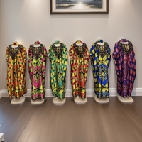 Robe ample imprimée pour femme musulmane, style Moyen-Orient africain, nouvelle collection, grande taille, vente en gros