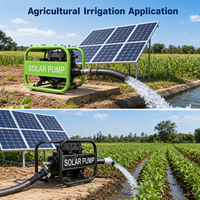 Pompe à eau solaire submersible pour l'irrigation agricole, pompe à puits profond MPPT BLDC