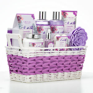 Ensemble de gel douche et lotion corporelle à la lavande, prix d'usine, vente <span class=keywords><strong>en</strong></span> gros, parfum lavande, coffret cadeau <span class=keywords><strong>spa</strong></span> pour femmes - Product Image 5