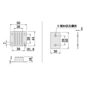 Stainless Steel Industrial Magnetic Door Catch C-167S For Cabinet Door With Strong Suction And Customizable Design - Product Image 1