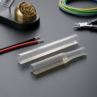 Tube thermorétractable transparent en PE sur mesure, grand format, 25/30/40/50 mm, rapport de rétraction 2:1, pour l'isolation des câbles d'alimentation épais