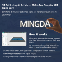 Imprimante 3D de lettres Mingda AD-F6 Pro FDM grande taille 6 couleurs pour extérieur, imprimante de logos 3D, imprimante de lettres 3D
