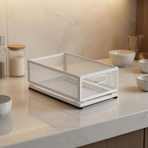 <b>Stackable</b> Foldable Metal Wire Kitchen <b>Storage</b> Rack with Pull-Out <b>Drawer</b> Cabinet Organizer for Spices Bottles Pantry <b>Storage</b> - Product Image 3