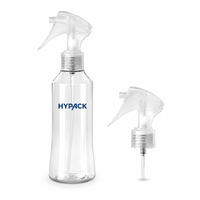 Bouteille pulvérisateur transparente en PET de 200 ml personnalisée pour nettoyant de cuisine, soin des plantes, brumisateur, emballage pour nettoyage domestique
