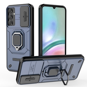 Coque arrière robuste avec fenêtre coulissante pour Samsung A15/F15/M15/A35/A25/A55, étui blindé avec support d'anneau pour Galaxy M55 - Product Image 5