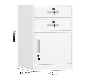 Thiết kế hiện đại có thể khóa và có thể điều chỉnh sắt bàn tủ hồ sơ với hai ngăn kéo cho văn phòng trường học - Product Image 4