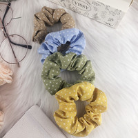 Nouveau style : Élastique à cheveux en tissu à étoiles cloutées, fait main, motif dessin animé, haute élasticité, accessoires pour cheveux pour femmes, Puyun Yiwu City