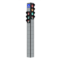 Feux de signalisation intégrés pour passage piétons avec compte à rebours rouge-vert, écran LED 300mm 400mm, Semaforos