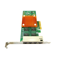 Carte réseau PCIe X4 I350AM4 à quatre ports RJ45 Gigabit Ethernet pour PC/serveur, adaptateur réseau 1 Gbps I350-T4 1000M