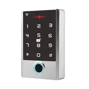 Pengendali akses pintu Standalone Keypad Rfid pembaca kartu sidik jari tahan air IP68 Wifi Tuya produk sistem kontrol akses