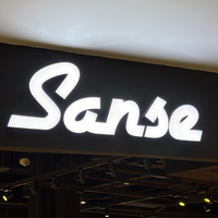 Enseigne en métal 3D haute luminosité illuminée par LED Personnages lumineux pour salon de coiffure Décoration de bureau Publicité et éclairage