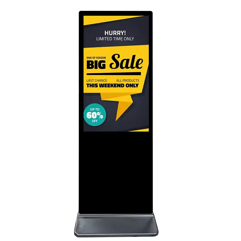 Display pubblicitario commerciale in porta verticale 32/43/49/55/65 pollici portatile Digital Signage chiosco Display