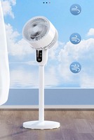 Ventilateur de sol à circulation d'air, télécommande, hauteur réglable, en plastique, économe en énergie, ventilateur sur pied pour la maison