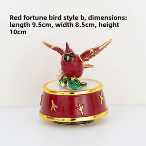 Offre Spéciale : Boîte à Musique Rotative Oiseau Porte-Bonheur – Cadeau d'Anniversaire <span class=keywords><strong>et</strong></span> de Saint-Valentin, Décoration d'Intérieur en Résine, Œuvre d'Art - Product Image 6