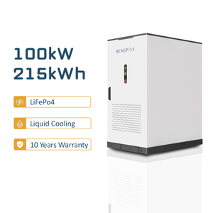 ตู้แบตเตอรี่ Renepoly 100kW 215kWh LiFePO4 ระบบระบายความร้อนด้วยของเหลว สำหรับอุตสาหกรรม พาณิชย์ ไมโครกริด และสถานีชาร์จแบบออฟกริด - Product Image 1