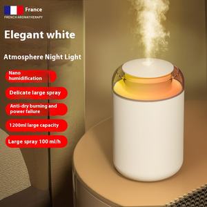 Humidificateur d'aromathérapie de bureau silencieux à grand volume de brouillard <span class=keywords><strong>Veilleuse</strong></span> colorée pour chambre à coucher Humidistat en plastique pour femmes enceintes - Product Image 6