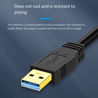 Cable de Datos USB 3.0 Macho a Macho, Caja para Disco Duro Externo, Cable de Conexión de Transmisión de Alta Velocidad, Cable de Copia USB de Doble Cabeza