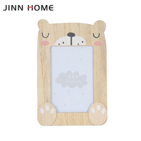 Cadre photo mignon ours en peluche-cadre photo en bois MDF personnalisable avec impression UV et sérigraphie cadre de peinture à usage domestique