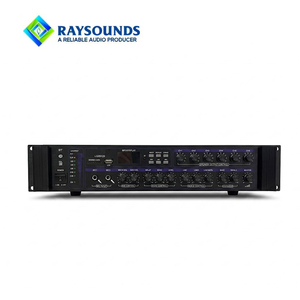 Amplificador de Potencia para Megafonía de 120W, 6 Zonas, 100V, Amplificador de Audio Comercial Multizona con Bluetooth, USB, <span class=keywords><strong>MP3</strong></span>, Óptico y Coaxial - Product Image 1
