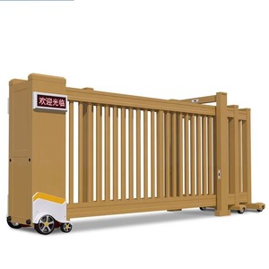 Modern Automatic Aluminum Alloy Sliding <b>Gate</b> Custom Color for House Factory Direct From Philippines for School Hospital Home Use - Product Image 1