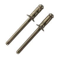Rivet aveugle à double tambour à pincer, diamètre 3/16 5/32, à dôme multi-grip, pour usage industriel, en aluminium et acier, avec mandrin