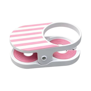 <b>Clip</b>-on Plastic Round <b>Hook</b>-Type Anti-Slip Beverage Holder Portable for Desk Table - Product Image 1
