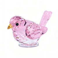 Ornements d'Oiseaux en Cristal de Haute Qualité Vente Directe d'Usine Ornements d'Oiseaux en Cristal pour la Décoration de la Maison