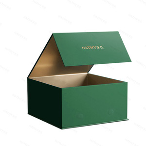 Caja de Regalo Personalizada Sanhe con Tapa Abatible, Estilo Libro, Cartón de Alta Gama, con Impresión UV, Grabado en Relieve, Estampado en Caliente Dorado y Plateado - Product Image 1
