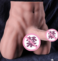 LIEBE. Ein solider männlicher Sex-Torso mit riesigem Dildo für weibliche Masturbation. Direktverkauf ab Werk.