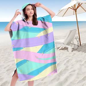 卸売り環境にやさしい耐臭性サーフポンチョビーチタオル多目的エクストラロング軽量再利用可能スポーツパターン - Product Image 4