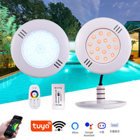Lumières LED multicolores à commande Wi-Fi, décoration, lumière LED pour piscine, système Tuya, compatible avec Google Play et les appareils musicaux
