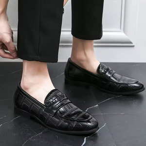 Zapatos Oxford de Piel Genuina para Hombre, Estilo Nuevo, Transpirables, con Cordones, Diseño Antideslizante Evergreen, Suela Suave, para Todas las Temporadas - Product Image 6