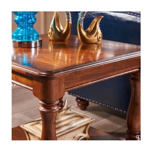Modern <strong>End</strong> <strong>Storage</strong> <strong>Table</strong>/stool with Carved Column and Shelf Brown for Living Room - Product Image 3