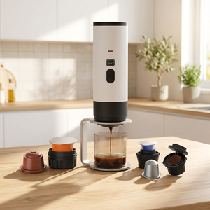 Cafetera Espresso Portátil Recargable, Mini Cafetera Inalámbrica Portátil, Equipo de Café para Viajes al Aire Libre y Viajes en Auto - Product Image 1