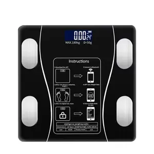 Balance numérique personnelle intelligente de mode de haute précision 180kg balances de poids de salle de bain balances électroniques de maison de salle de bains