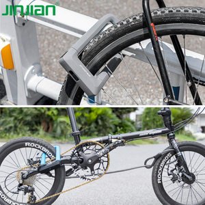 Lucchetto Antifurto per Bicicletta JINJIAN 2025 ad Alta Sicurezza, Lucchetto a U da 17MM per <span class=keywords><strong>Moto</strong></span> <span class=keywords><strong>con</strong></span> Rivestimento in Silicone, Lucchetto a U in Acciaio Temprato - Product Image 6