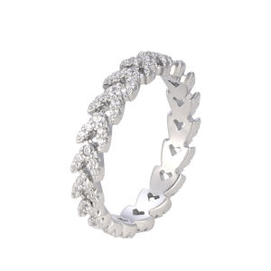 Bague de mariage légère de luxe pour dames Bijoux de mode avec breloque géométrique en zircon pour les fêtes pour tenter votre tempérament - Product Image 1