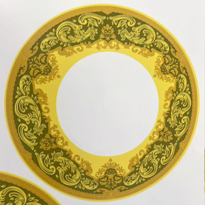 <span class=keywords><strong>Decalcomanie</strong></span> a trasferimento d'acqua con stampa a caldo oro <span class=keywords><strong>per</strong></span> piatti in ceramica e <span class=keywords><strong>porcellana</strong></span> - Carta decalcomania flessibile altamente personalizzabile a colori - Product Image 6