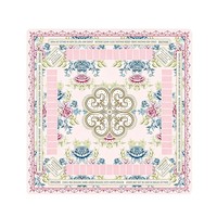 Tapis de table de mahjong floral, tapis de jeu de mahjong américain, couverture décorative de table de mahjong pour quatre joueurs